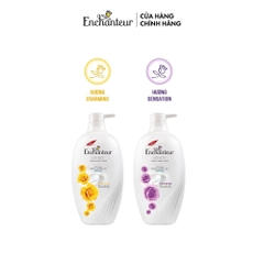 Sữa tắm trắng và dưỡng ẩm có hạt Enchanteur Charming/Sensation 650g