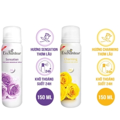 Xịt khử mùi hương nước hoa Enchanteur Charming/Romantic/Sensation/Delightful 150ml