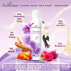 Xịt khử mùi hương nước hoa Enchanteur Charming/Romantic/Sensation/Delightful 150ml