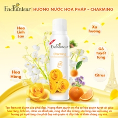 Xịt khử mùi hương nước hoa Enchanteur Charming/Romantic/Sensation/Delightful 150ml