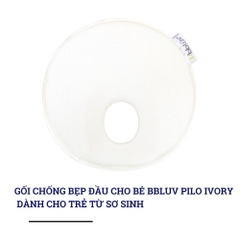 Gối chống bẹp đầu cho bé bbluv Pilo Grey/Ivory