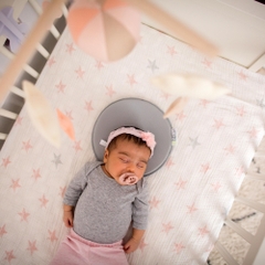 Gối chống bẹp đầu cho bé bbluv Pilo Grey/Ivory