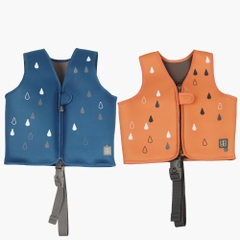 Áo phao bơi bbluv Naj size S/M dành cho bé từ 1-6 tuổi màu Navy/Dusk