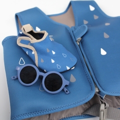 Áo phao bơi bbluv Naj size S/M dành cho bé từ 1-6 tuổi màu Navy/Dusk