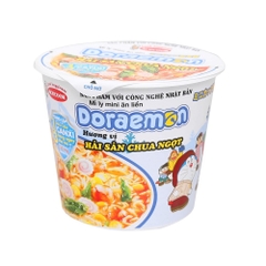 XÓA - Mì ly mini Doraemon hải sản chua ngọt 53g