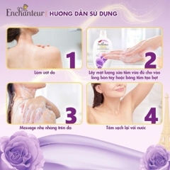 Sữa tắm hương nước hoa dưỡng da Enchanteur Charming/Sensation 900g