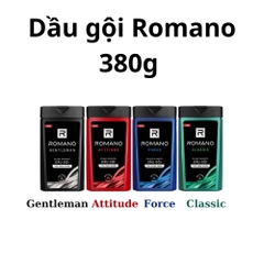 Dầu gội hương nước hoa Romano Classic/Attitude/Force/Gentleman 380g
