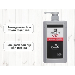 Sữa tắm hương nước hoa cao cấp Romano VIP Vision/Passion 650g