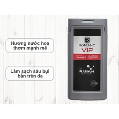 Sữa tắm hương nước hoa cao cấp Romano VIP Vision/Passion 180g