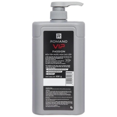 Sữa tắm hương nước hoa cao cấp Romano VIP Vision/Passion 650g