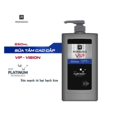 Sữa tắm hương nước hoa cao cấp Romano VIP Vision/Passion 650g