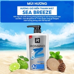 Dầu gội sạch sâu Romano Genz Sea Breeze/Forest Cedar 610g