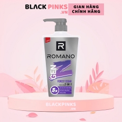 Tắm gội 2in1 sạch sâu Romano Genz Sea Breeze/Forest Cedar 610g