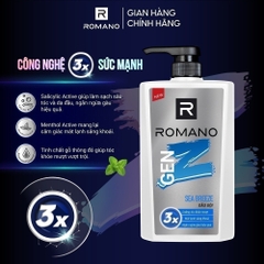 Dầu gội sạch sâu Romano Genz Sea Breeze/Forest Cedar 610g