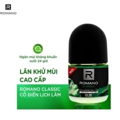 Lăn khử mùi hương nước hoa Romano Classic/Attitude/Gentleman 25ml