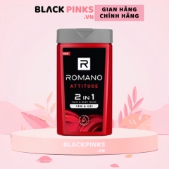 Tắm gội 2in1 hương nước hoa Romano Classic/Attitude/Force 180g