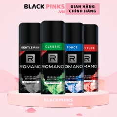 Xịt khử mùi hương nước hoa Romano Classic/Attitude/Gentleman/Force 150ml