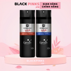 Xịt khử mùi hương nước hoa cao cấp Romano VIP Vision/Passion 150ml