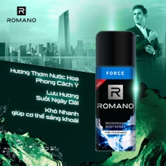 Xịt khử mùi hương nước hoa Romano Classic/Attitude/Gentleman/Force 150ml
