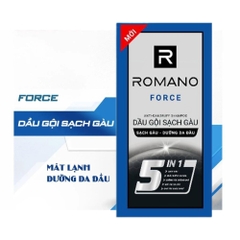 Dây 14 gói 5g dầu gội sạch gàu hương nước hoa Romano Classic/Force