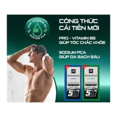 Dây 14 gói 5g dầu gội sạch gàu hương nước hoa Romano Classic/Force