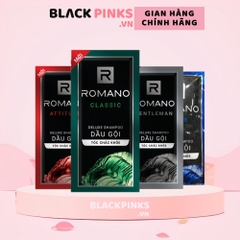 Dây 14 gói 5g dầu gội hương nước hoa Romano Classic/Attitude/Force/Gentleman