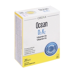 Xịt Orzax Ocean D3K2 hỗ trợ hấp thu canxi 20 ml cho bé từ 0 tháng tuổi