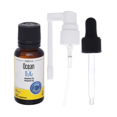 Xịt Orzax Ocean D3K2 hỗ trợ hấp thu canxi 20 ml cho bé từ 0 tháng tuổi