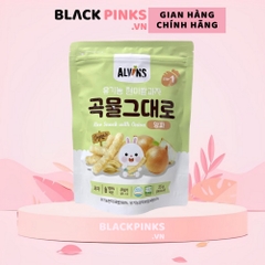 Bánh gạo lứt ăn dặm hữu cơ cho bé vị hành tây Alvins 25g
