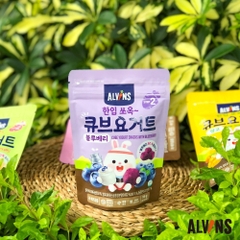Sữa chua khô sấy lạnh cho bé vị việt quất/vị dâu Alvins 16g dành cho bé từ 1 tuổi