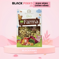 Mì nui rau củ hữu cơ cho bé hình động vật Bartolini 250g dành cho bé từ 10 tháng tuổi