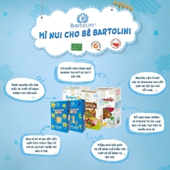 Mì nui cho bé hình ngôi sao/hình chữ cái và số Bartolini 250g dành cho bé từ 8 tháng tuổi