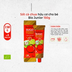 Sốt cà chua hữu cơ cho bé Bio Junior 150g dành cho bé từ 8 tháng tuổi