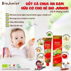 Sốt cà chua hữu cơ cho bé Bio Junior 150g dành cho bé từ 8 tháng tuổi