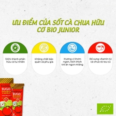 Sốt cà chua hữu cơ cho bé Bio Junior 150g dành cho bé từ 8 tháng tuổi