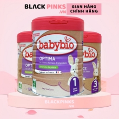 Sữa bò hữu cơ Babybio số 1/số 2/số 3 dòng Optima bổ sung lợi khuẩn 800g dành cho bé từ sơ sinh đến 36 tháng tuổi