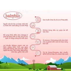 Sữa bò hữu cơ Babybio số 1/số 2/số 3 dòng Optima bổ sung lợi khuẩn 800g dành cho bé từ sơ sinh đến 36 tháng tuổi