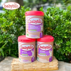 Sữa bò hữu cơ Babybio số 1/số 2/số 3 dòng Optima bổ sung lợi khuẩn 800g dành cho bé từ sơ sinh đến 36 tháng tuổi