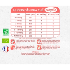 Sữa dê hữu cơ Babybio số 1/số 2/số 3 800g dành cho bé từ sơ sinh đến 36 tháng tuổi