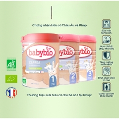 Sữa dê hữu cơ Babybio số 1/số 2/số 3 800g dành cho bé từ sơ sinh đến 36 tháng tuổi