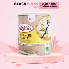 Bột ăn dặm pha sữa hữu cơ nhiều vị bổ sung vitamin B1 Babybio 220g dành cho bé từ 6 tháng tuổi