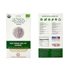 Gạo tấm trắng hữu cơ Jasmine Hoa Sữa 1kg