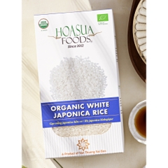 Gạo trắng hữu cơ Japonica Hoa Sữa 1kg