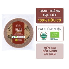 Bánh tráng gạo trắng/lứt hữu cơ Hoa Sữa 200g