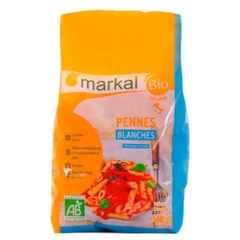Mì ống penne lứt/bán lứt/trắng hữu cơ Markal 500g