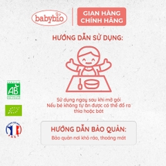 Trái cây nghiền hữu cơ cho bé nhiều vị Babybio 90g dành cho bé từ 6 tháng tuổi trở lên