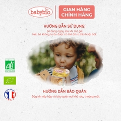 Thực phẩm bổ sung váng sữa hữu cơ cho bé vị cacao/vị vani Babybio 85g dành cho bé từ 6 tháng tuổi trở lên