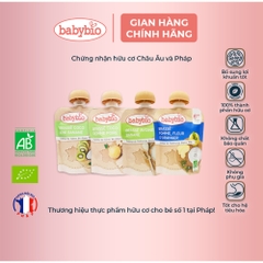 Sữa chua dừa/yến mạch hữu cơ cho bé nhiều vị Babybio 85g dành cho bé từ 6 tháng tuổi trở lên