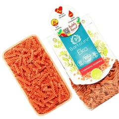 Mì nui xoắn hữu cơ đậu Hà Lan/đậu lăng đỏ cam Bartolini 250g