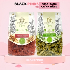 Mì nui xoắn hữu cơ đậu Hà Lan/đậu lăng đỏ cam Bartolini 250g